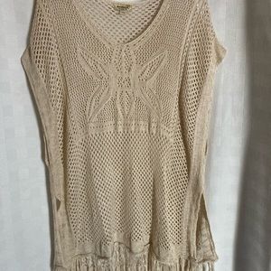 Women's Open Knitted Over-Lay Top